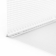 GIMA PVC-TROPFKANTENPROFIL MIT WDVS-GEWEBE, Putzdicke: 6 mm, 200 cm